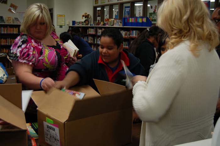 Delivery of Half Price Books' Donation